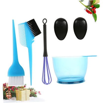 5Pcs Set Hair Dyeing Kits Hair Dye Kit Hair Coloring Tools Hair Coloring Kit Hair Dye Brush Hair Coloring Supplies Brush on Hair Color Kits Hair Coloring Home Hair Dye Tool Blue
