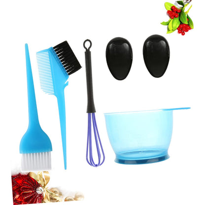 5Pcs Set Hair Dyeing Kits Hair Dye Kit Hair Coloring Tools Hair Coloring Kit Hair Dye Brush Hair Coloring Supplies Brush on Hair Color Kits Hair Coloring Home Hair Dye Tool Blue